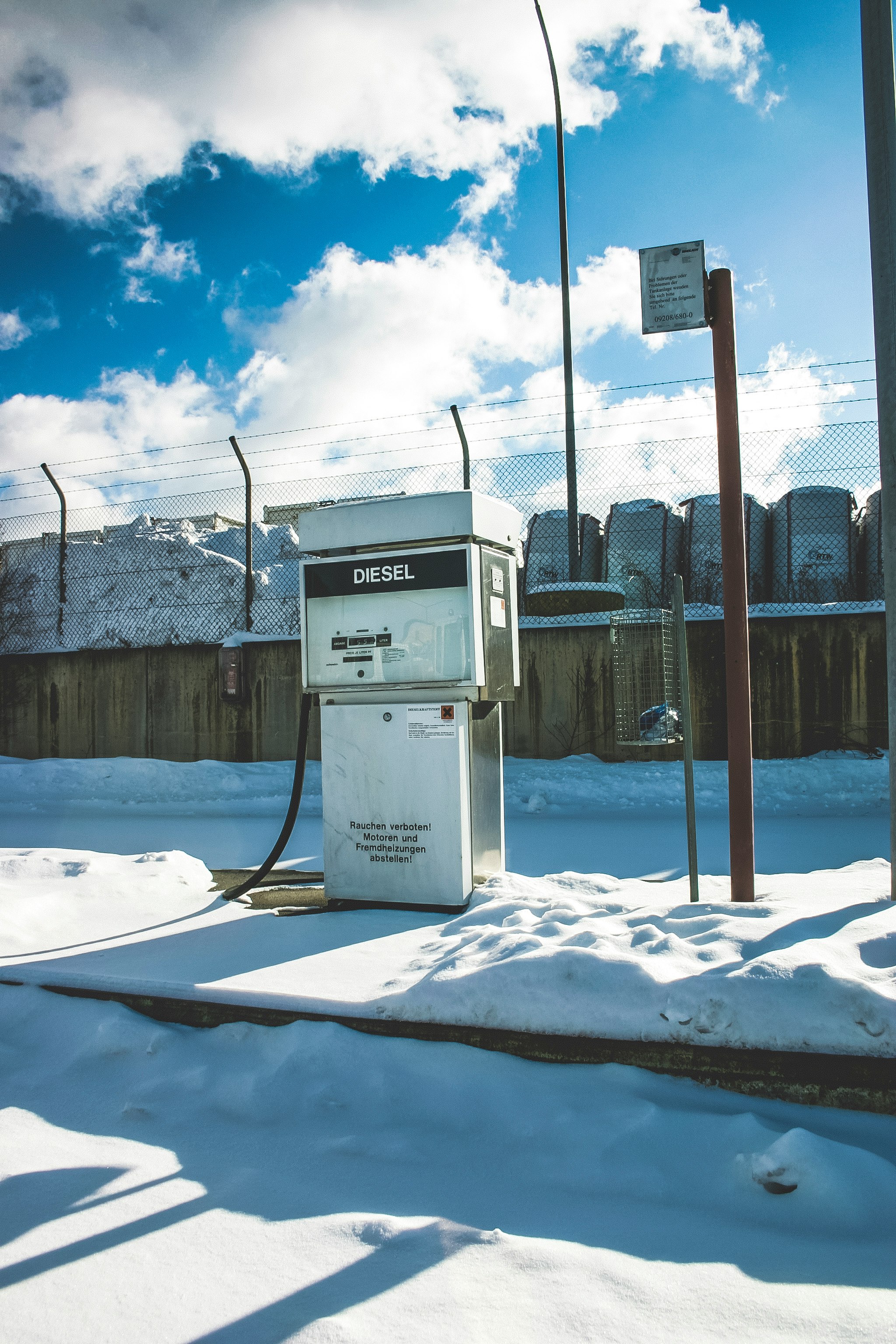 gray and black gas pump