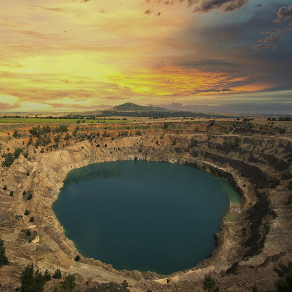 aerial photo of body of water during daytime