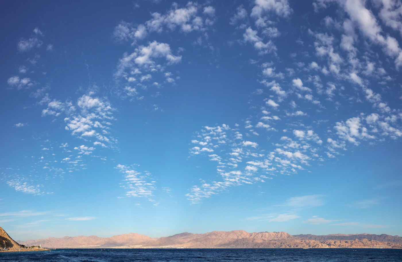 Turquoise water and reef at Eilat on the Red Sea