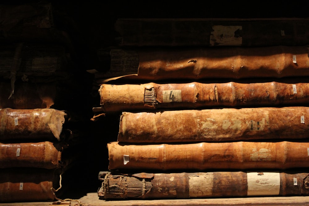 pile of books