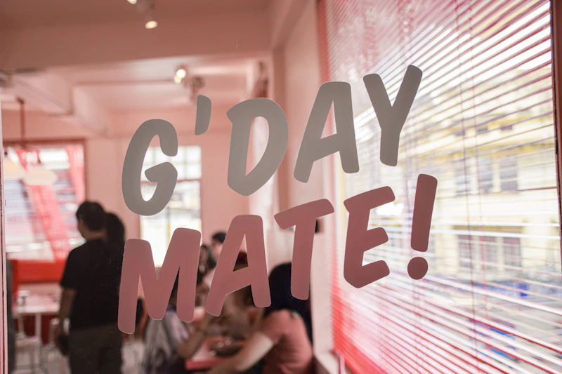 G'day Mate! 欢迎标语