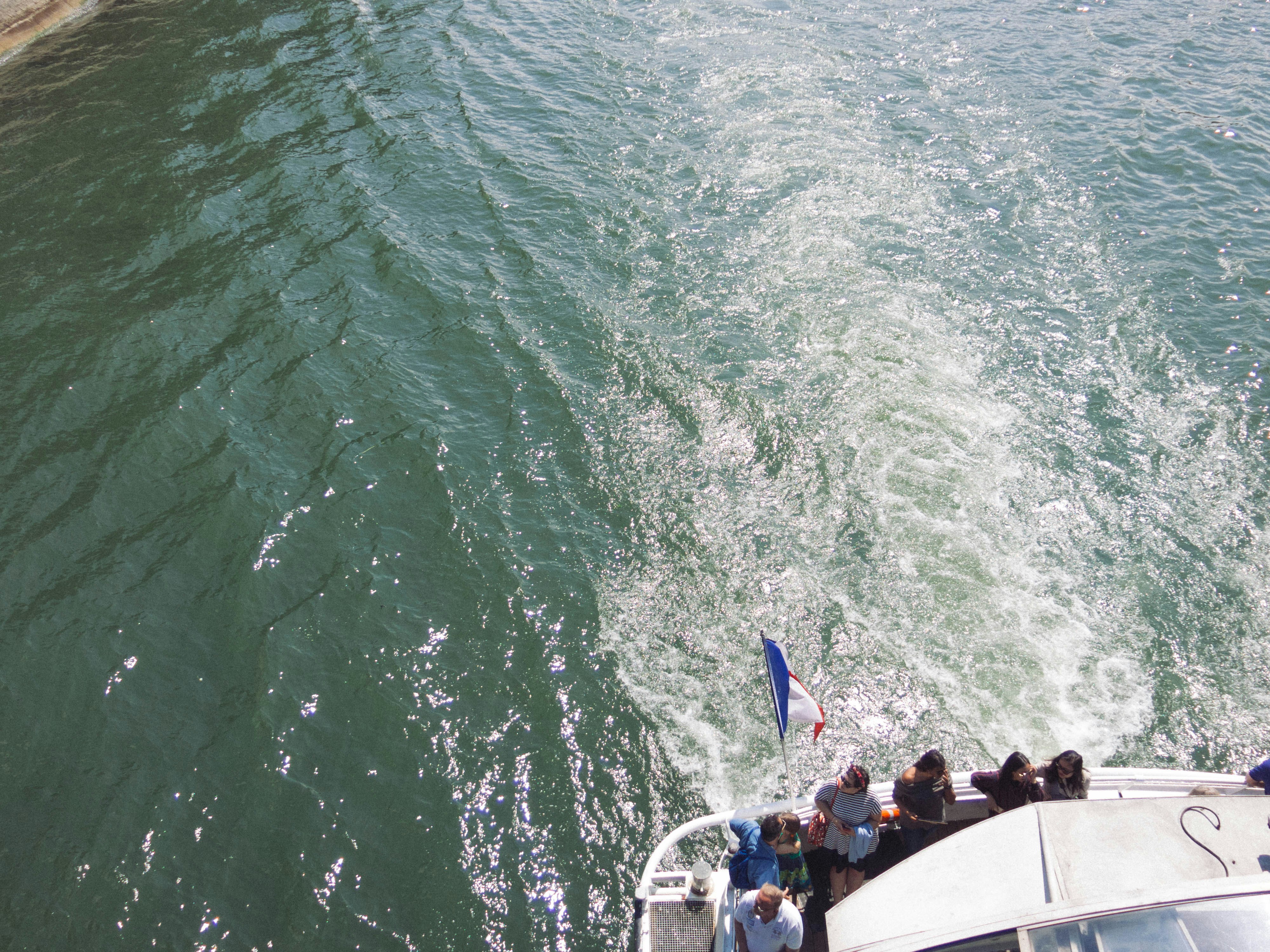 people sitting on boat