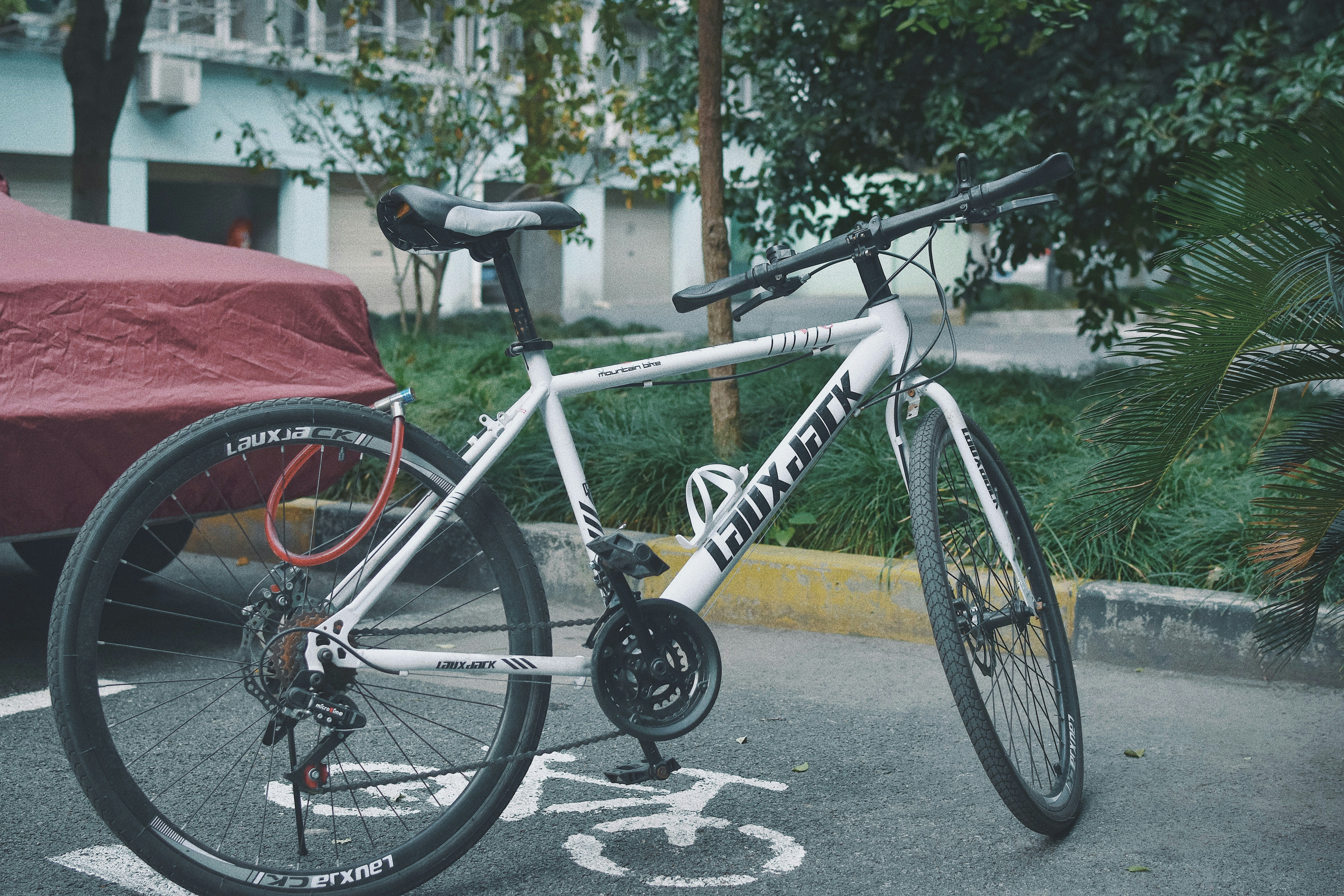 black and gray road bike