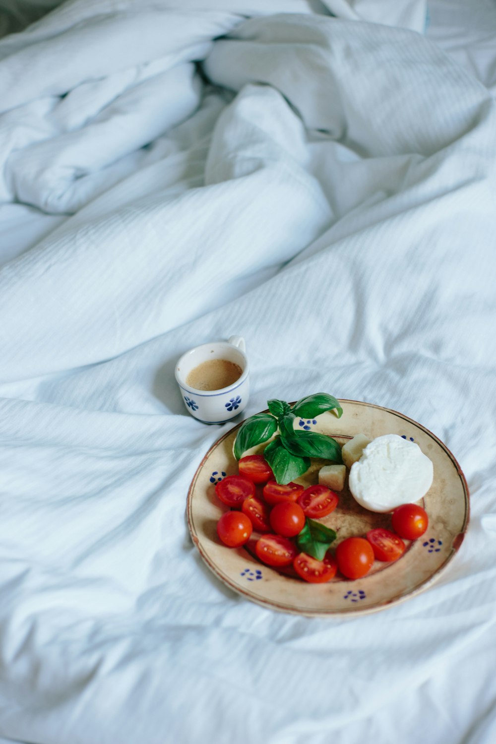 sliced tomatoes on plate