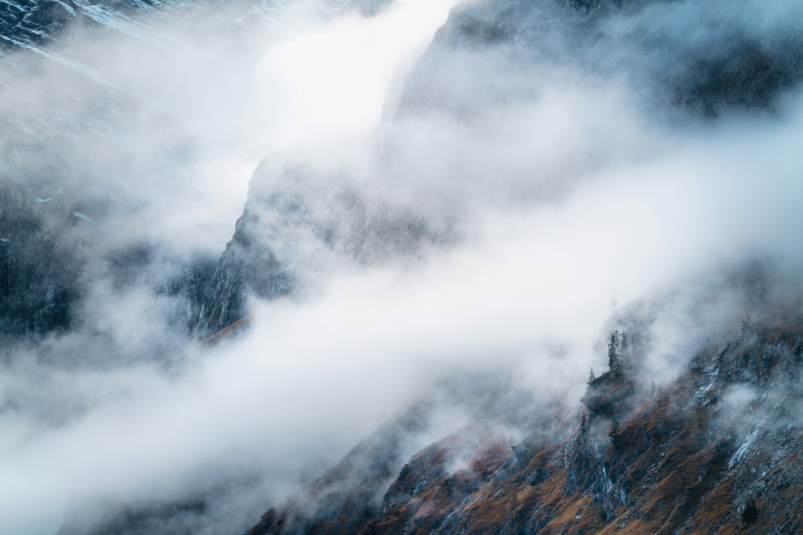 Sony a7R III sample photo. Mountain surrounded with fogs photography