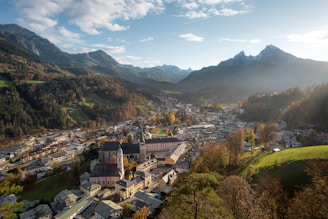 houses near mountains