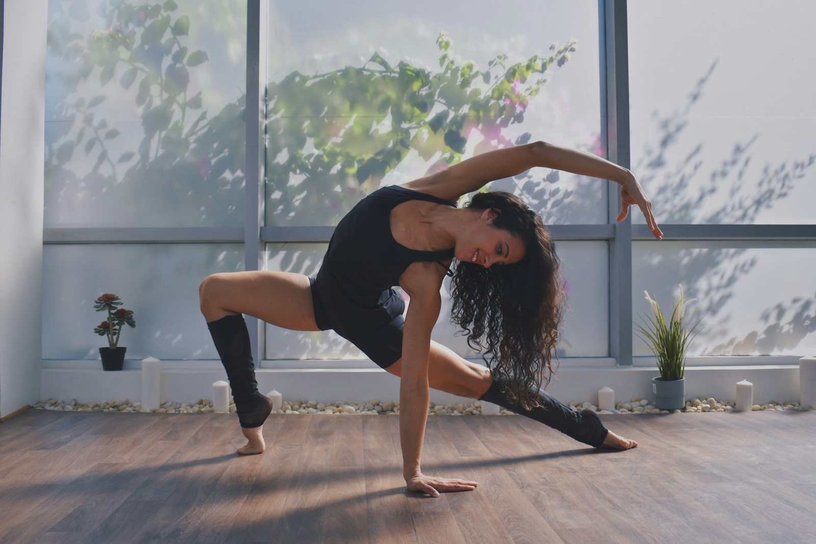 Nikon D3500 sample photo. Woman doing yoga photography