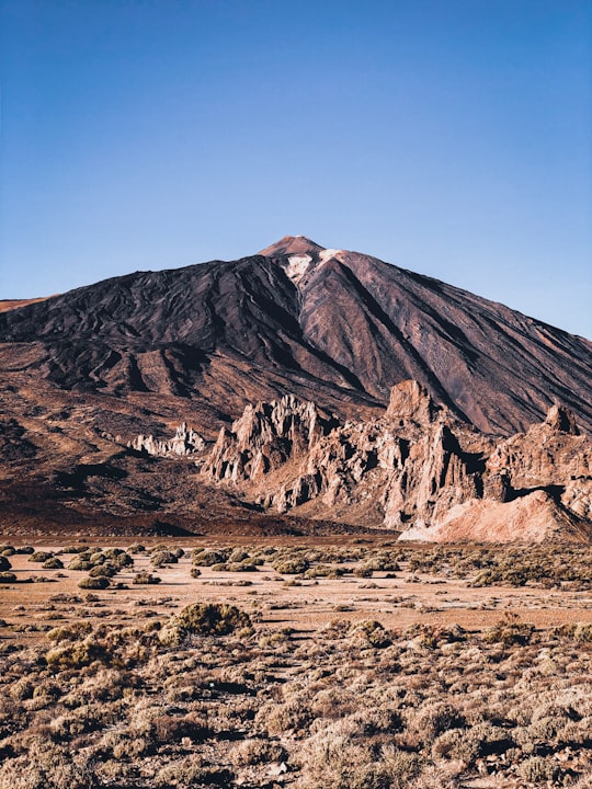mountain in desert in Teide National Park Spain
