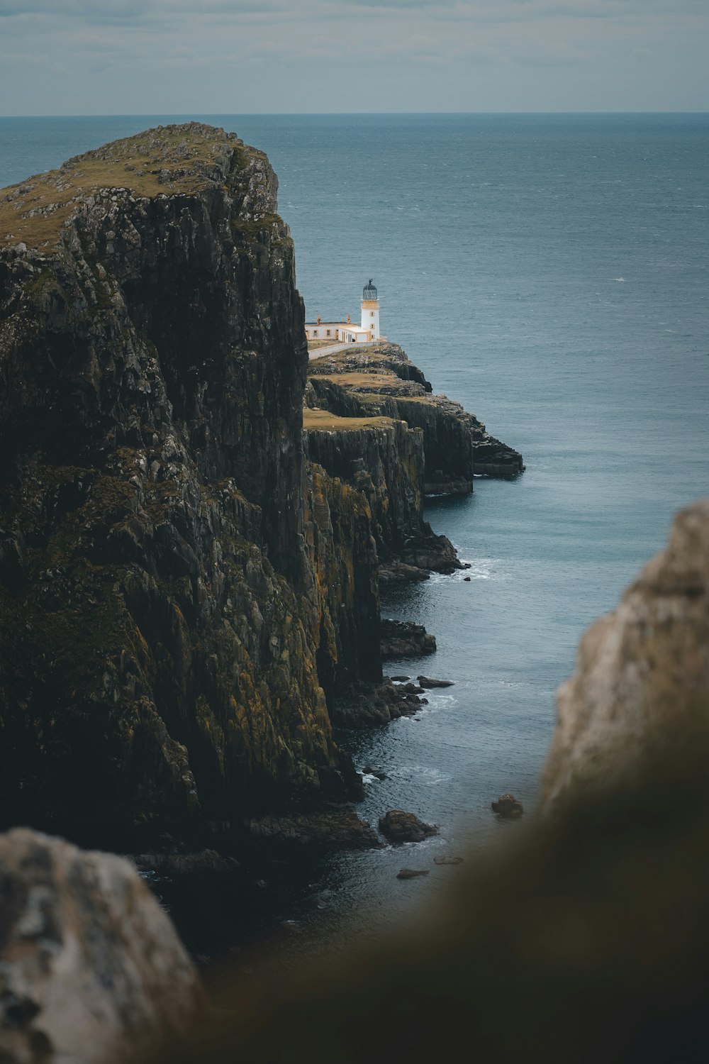 lighthouse on cliff