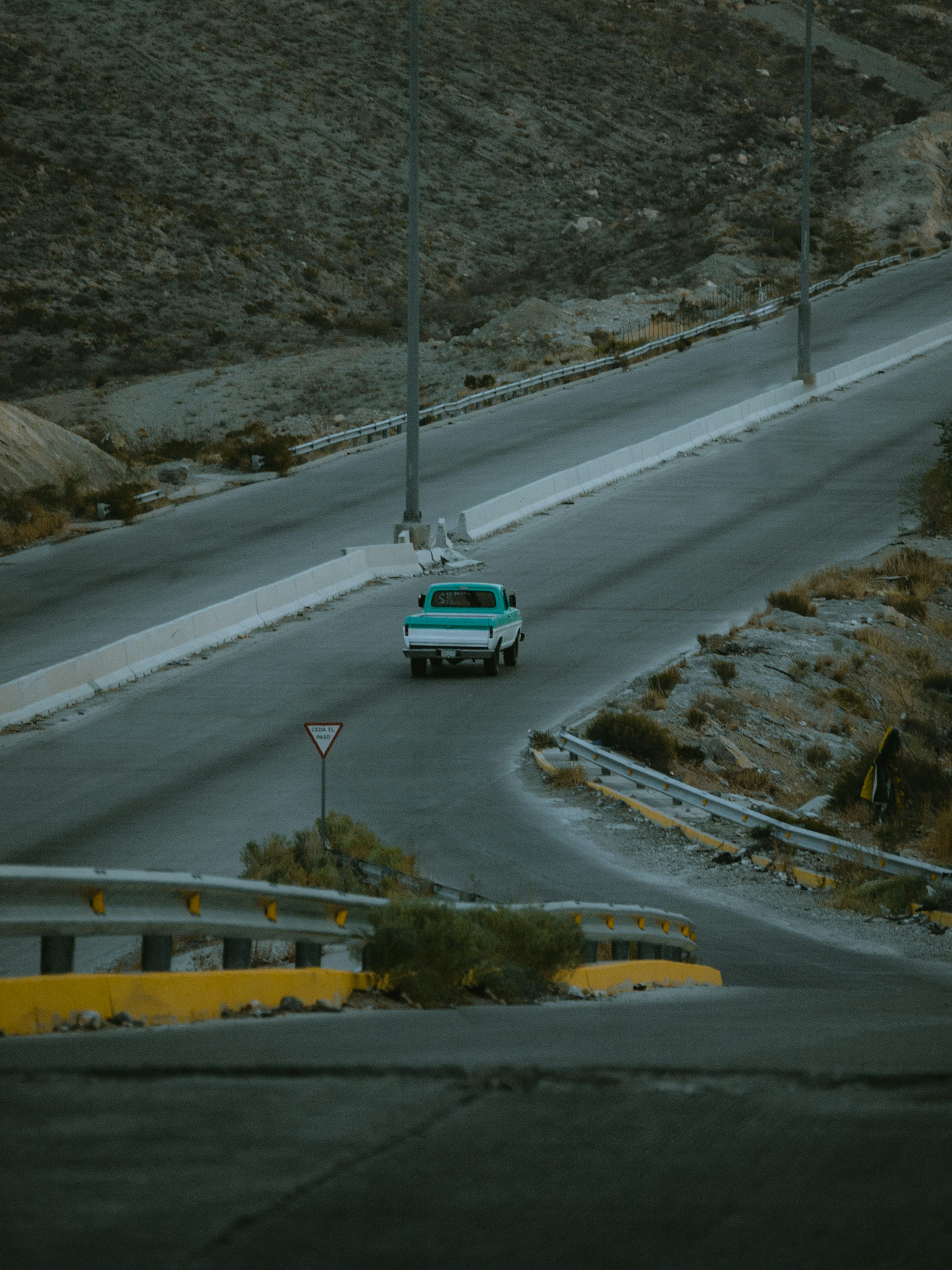pickup truck on road