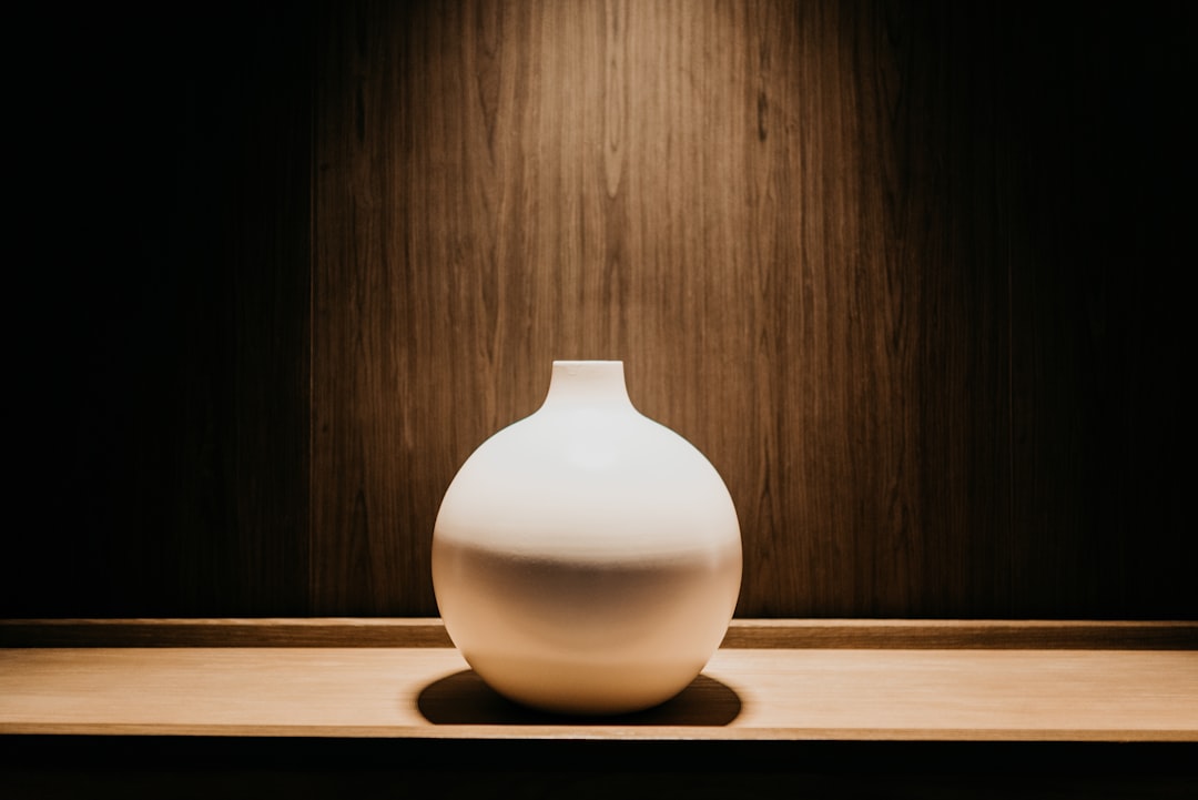 white vase