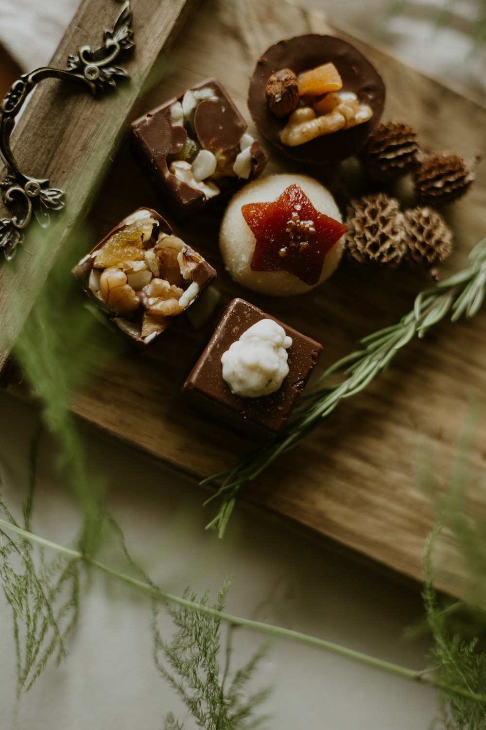 tray of sweets