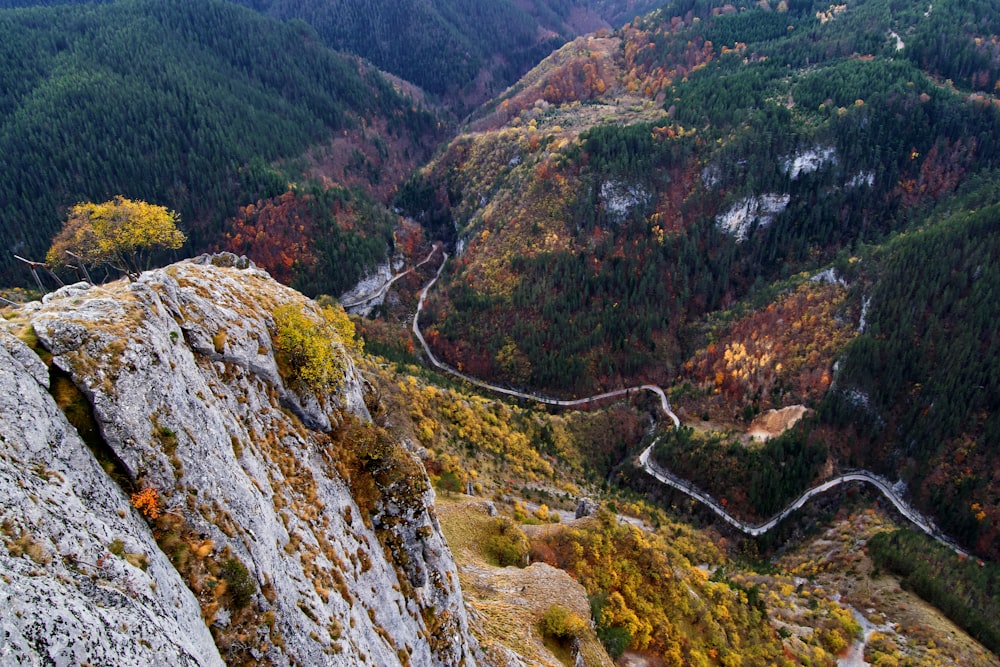 road and mountains during day