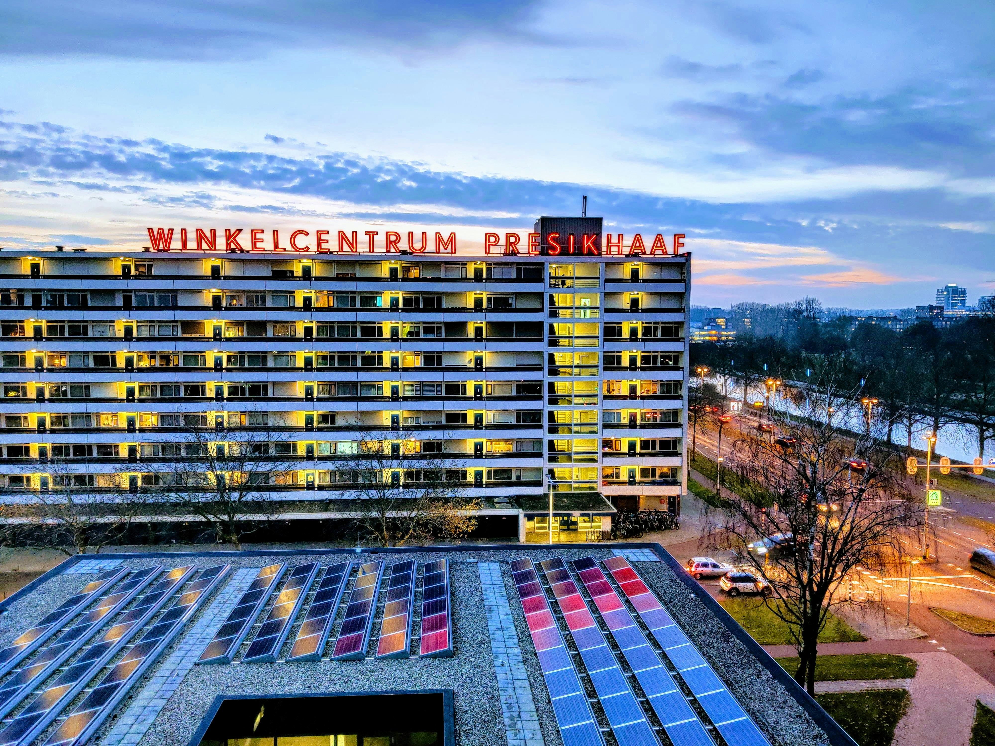 edificio Winkelcentrum Presihaaf no greenwashing