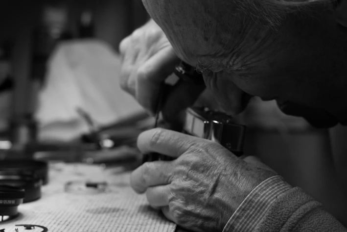 man using camera component