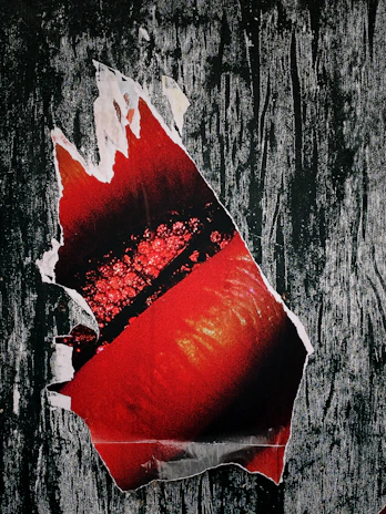 Close-up of a vibrant graphic design poster with intricate patterns and bold colors