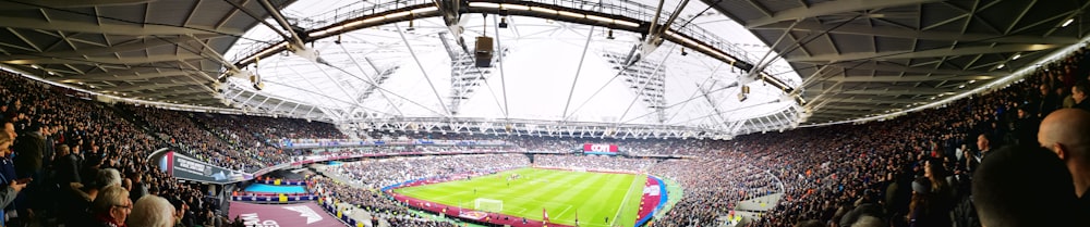 panorama of football field