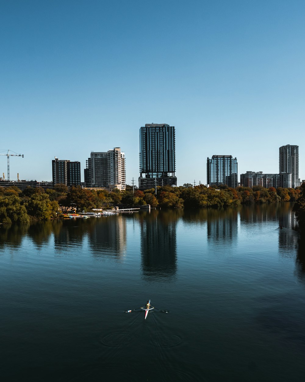 body of water and city building