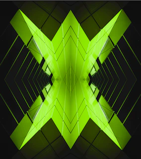 green and black kaleido wallpaper