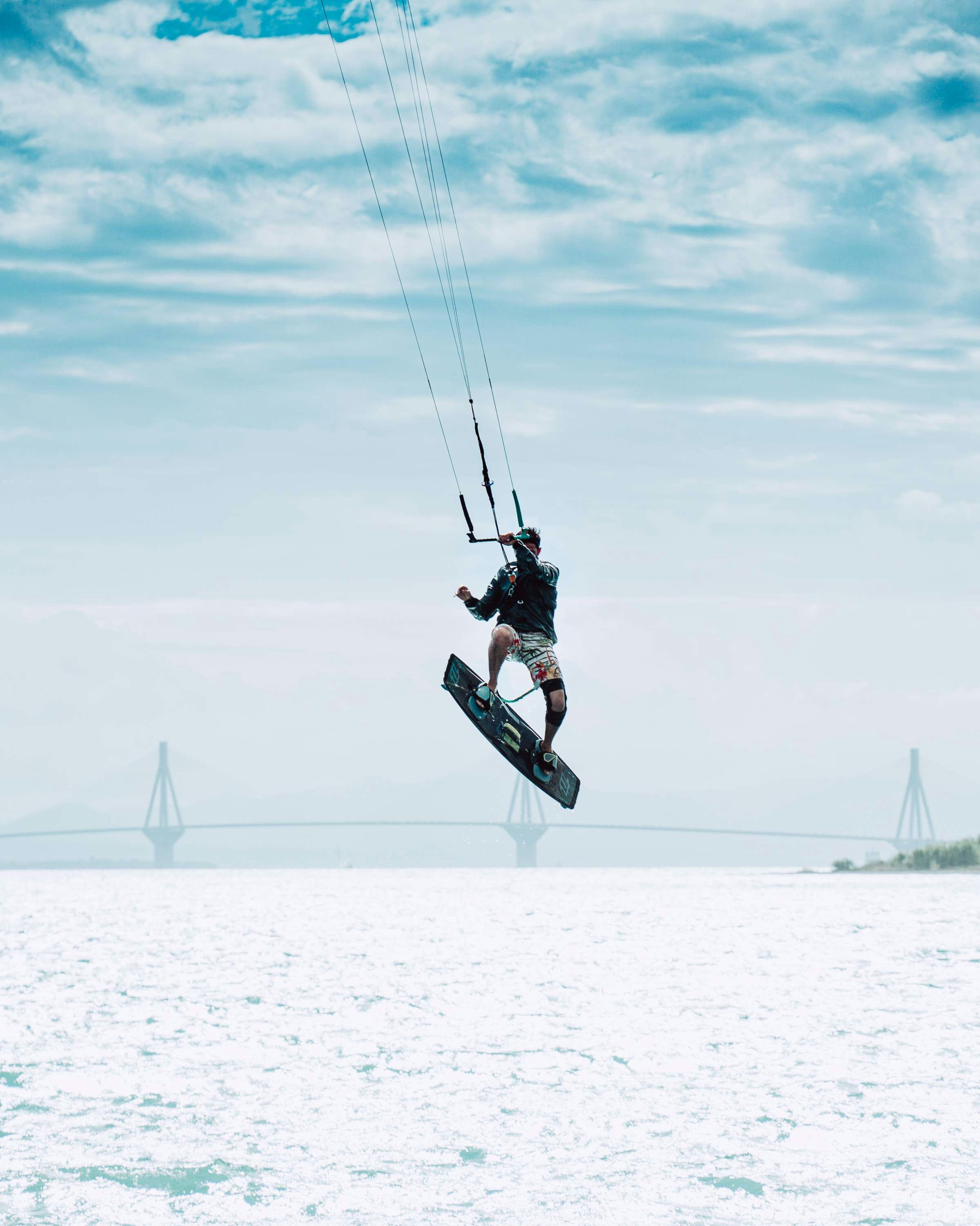 man wakeboarding