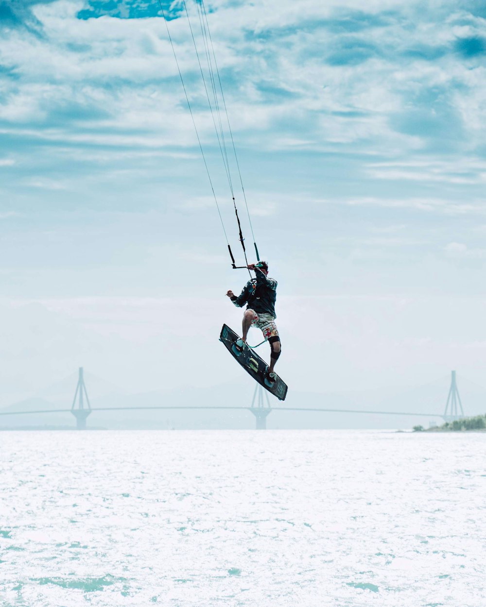 man wakeboarding