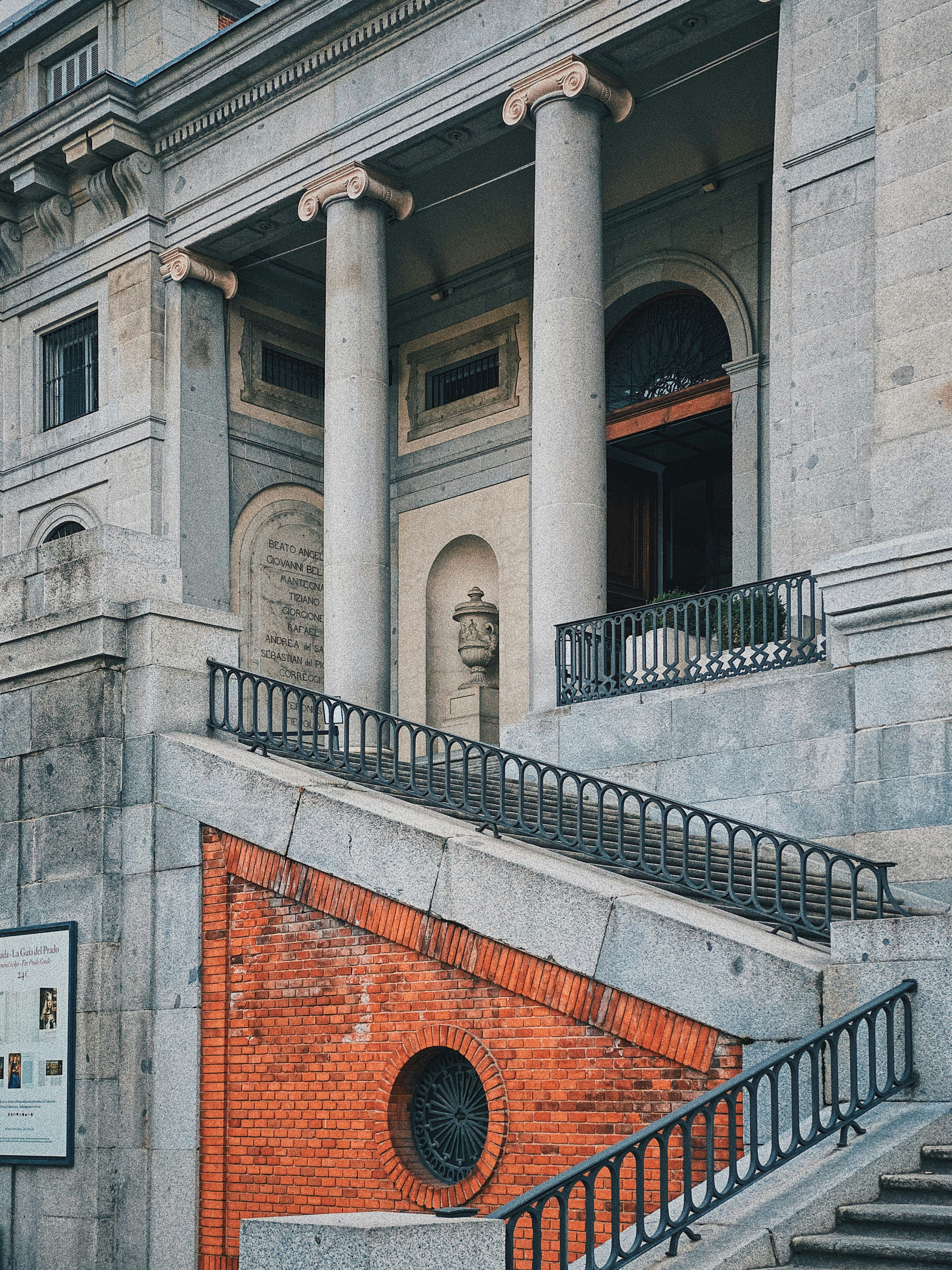 Walking the Paseo del Prado axis past the Prado museum, Madrid