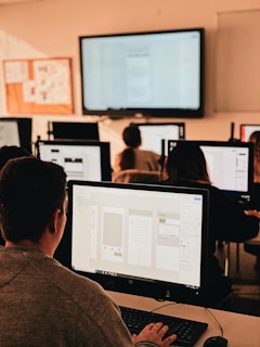 person using computer