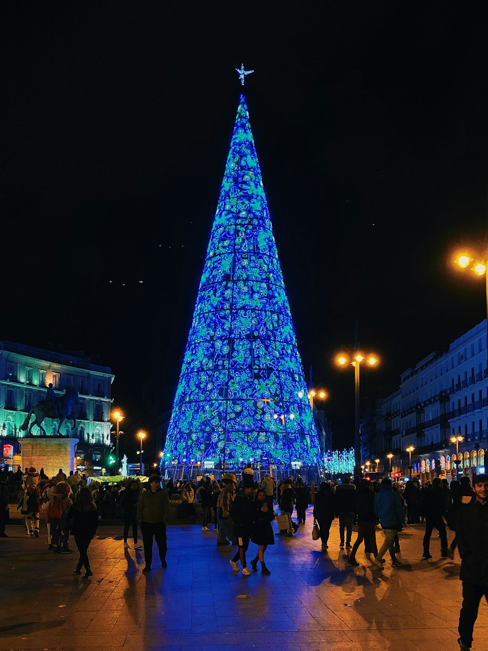 sapin de Noël illuminé