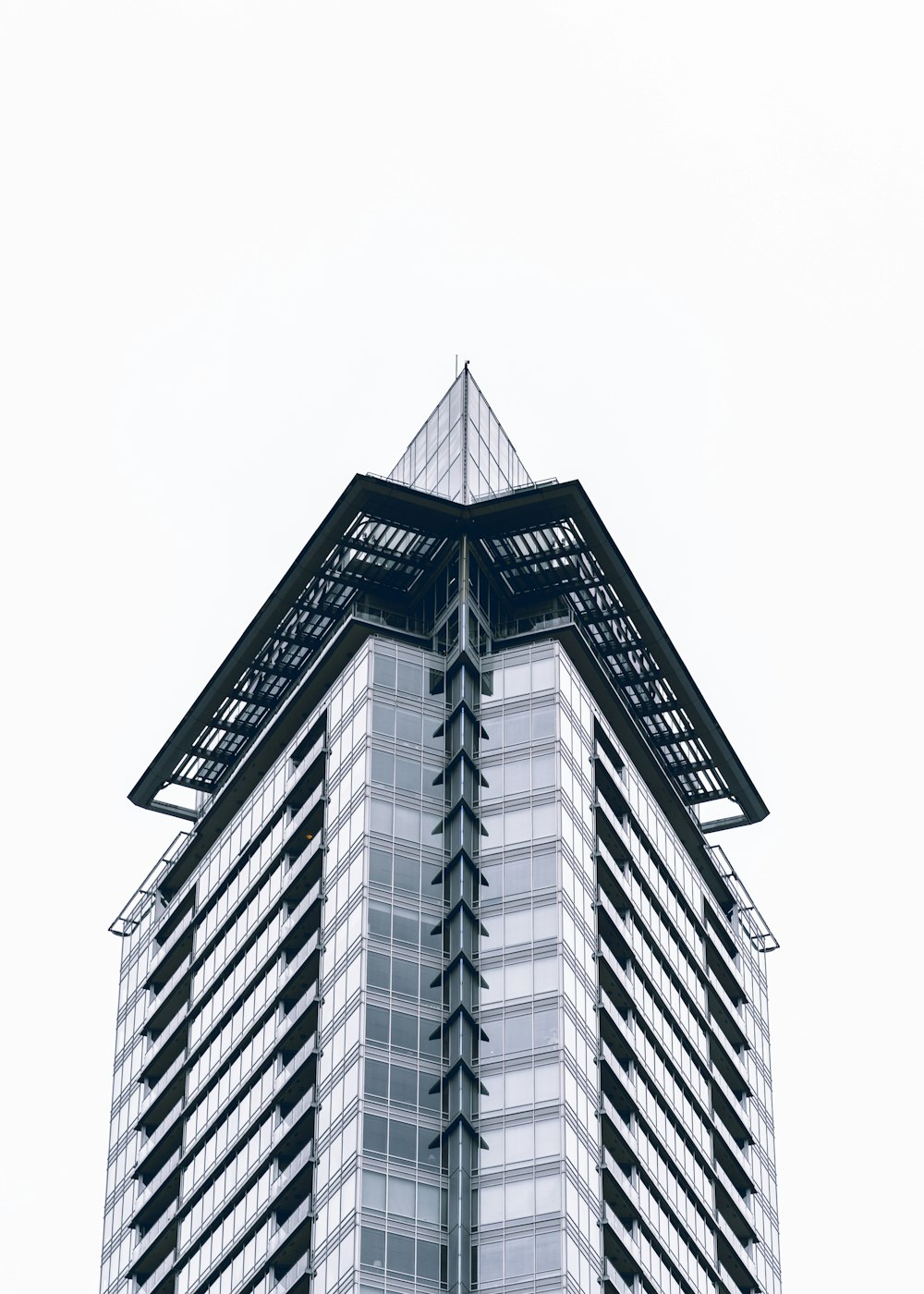 low-angle photography of curtain wall high-rise building