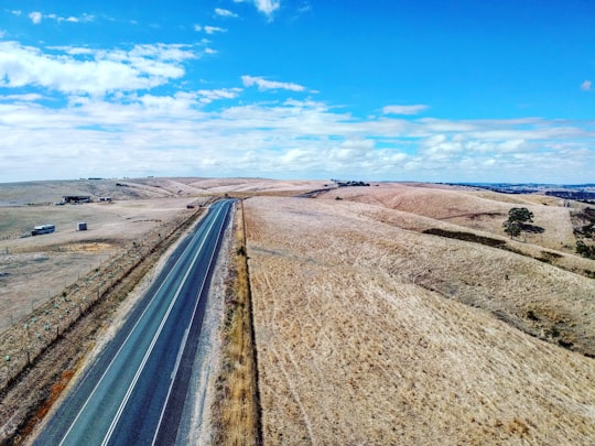 empty road in Myponga SA Australia