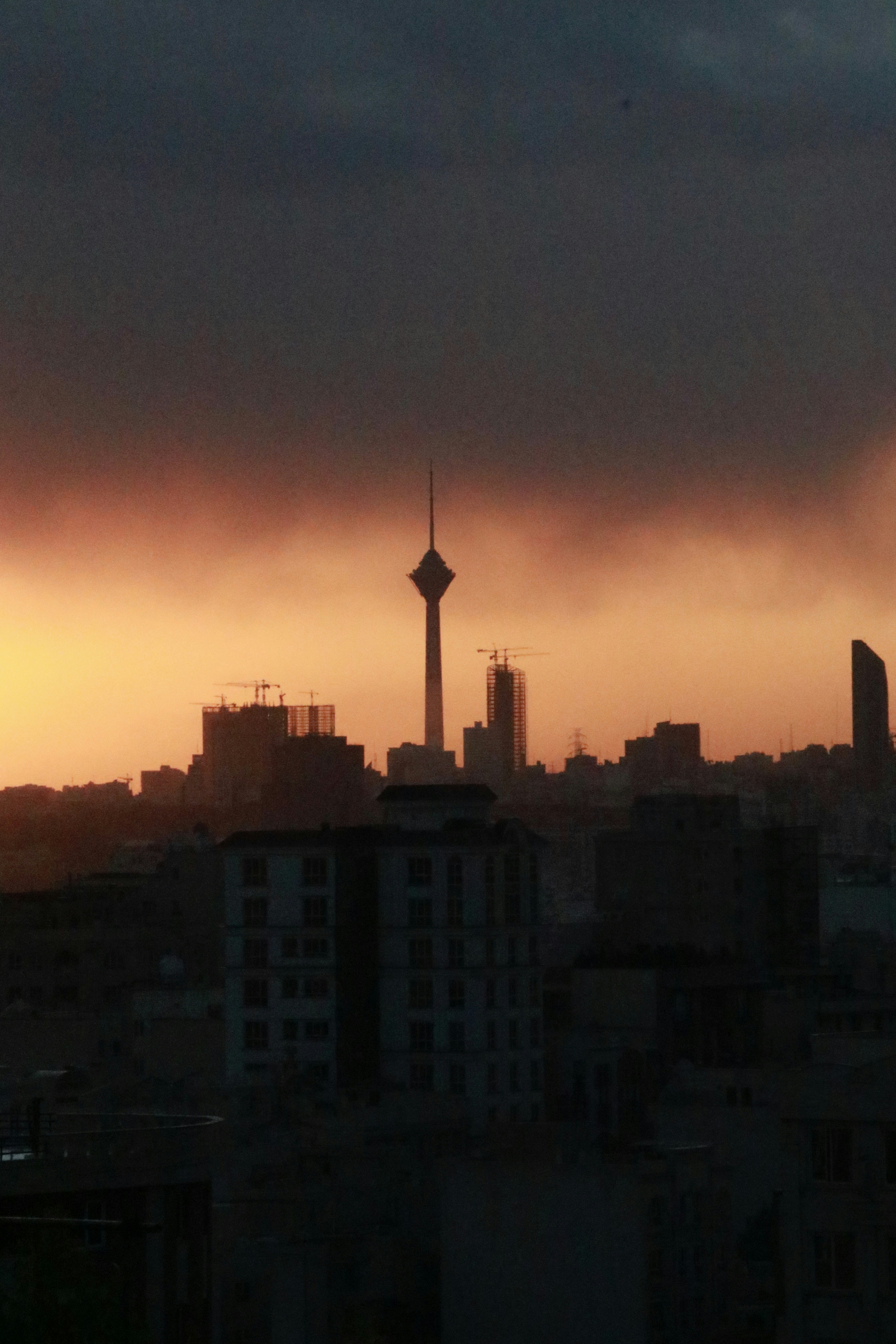 Tehran at the dusk.