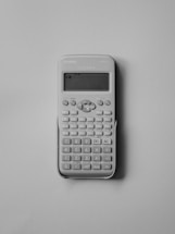 white Casio calculator