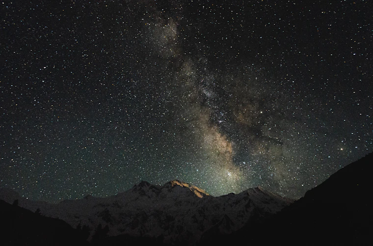 The Milky Way over the Nanga Parbat massif