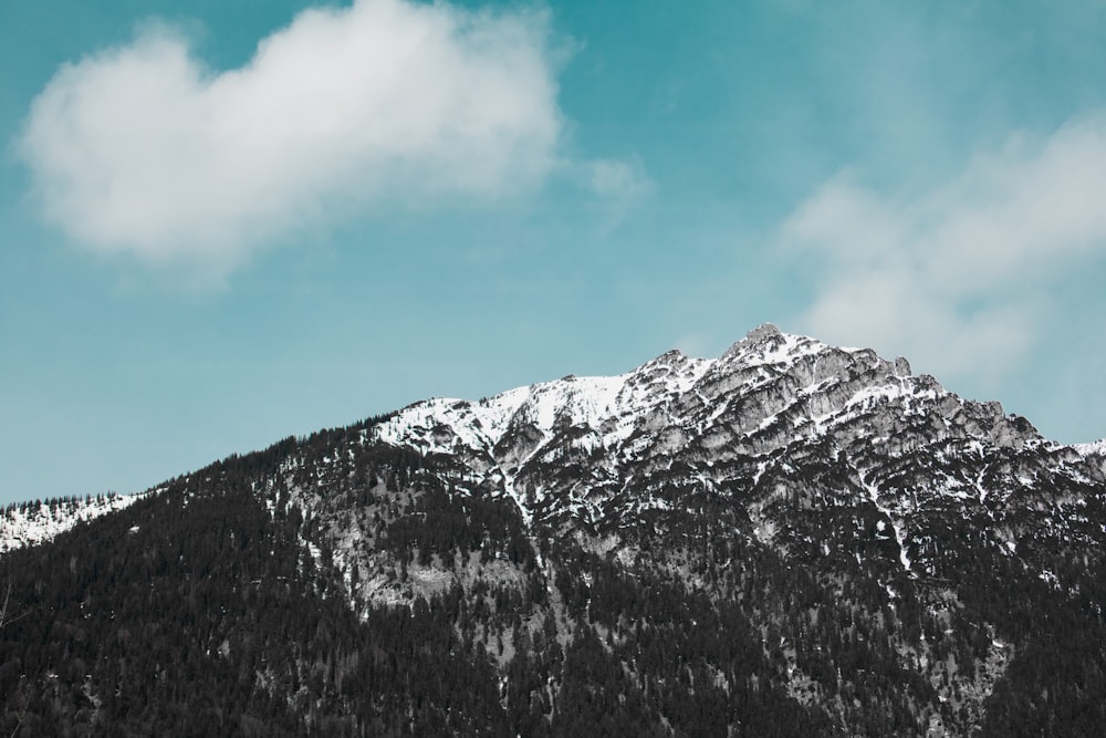 mountain under blue sky