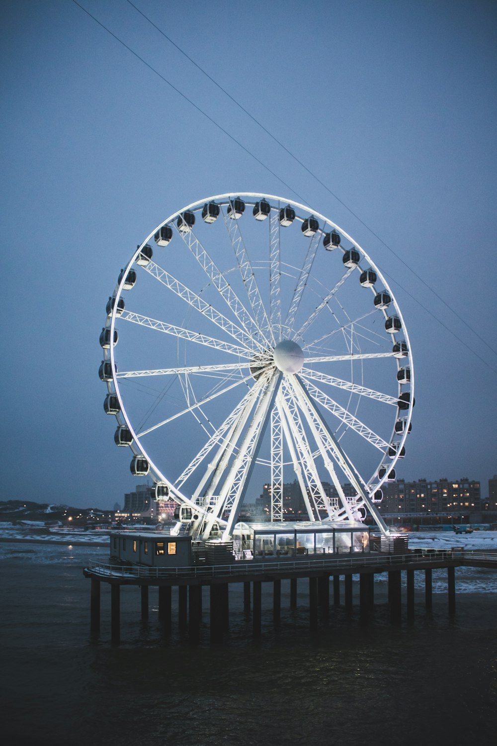 white ferris wheel