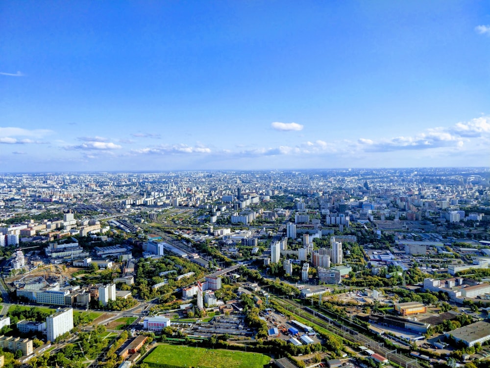 foto aérea da paisagem urbana