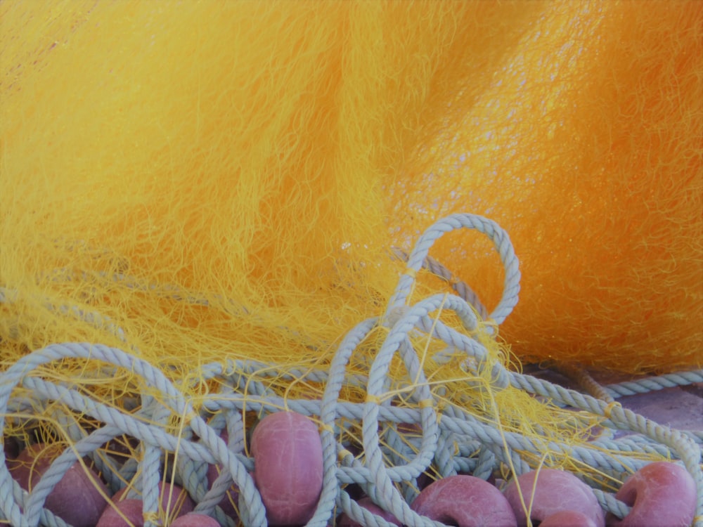 yellow fishing net
