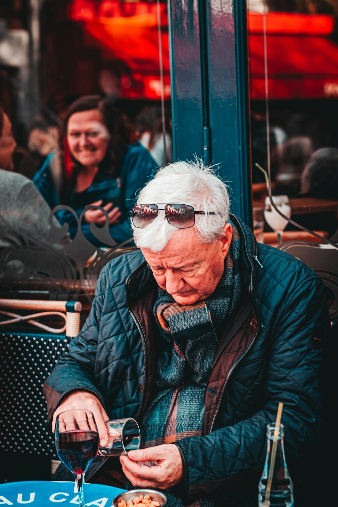 man wearing black zip-up jacket