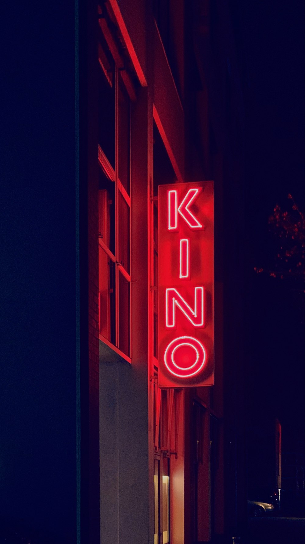 segnaletica a LED Kino rossa