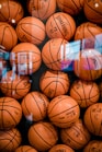 brown Spalding basketball lot