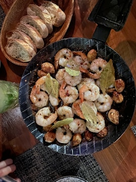 cooked shrimp