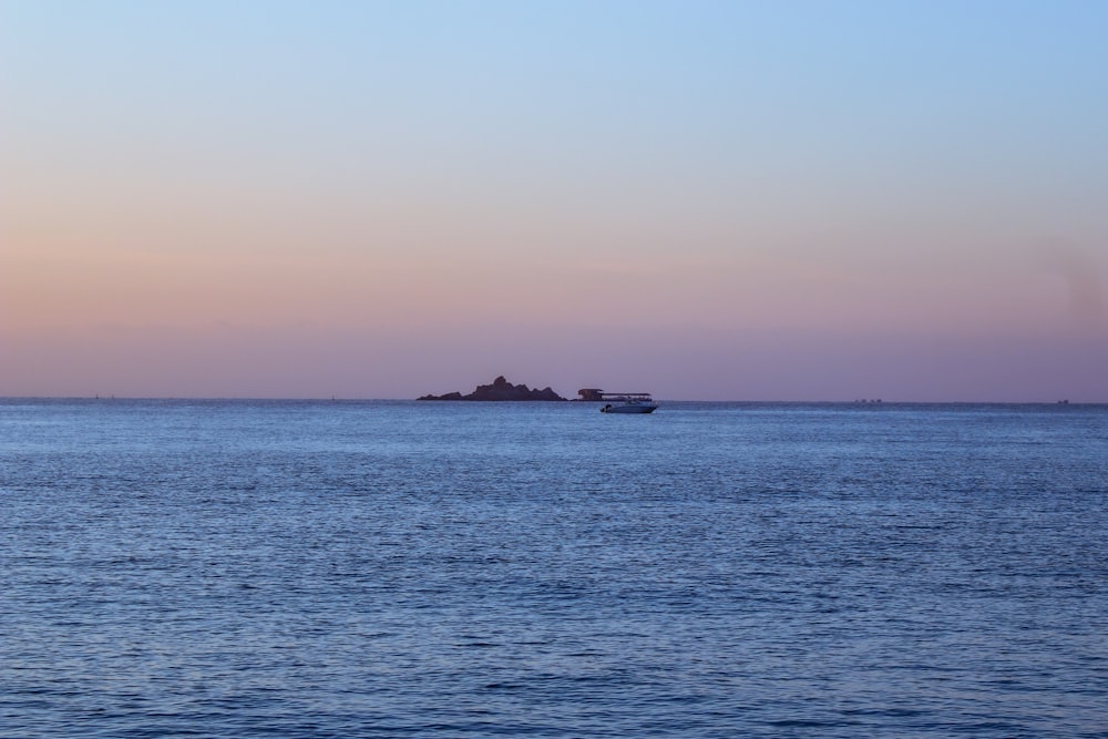 boat near island