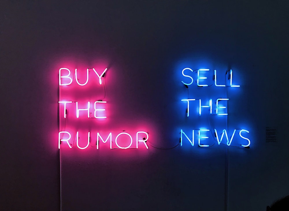 buy the mirror sell the news signage