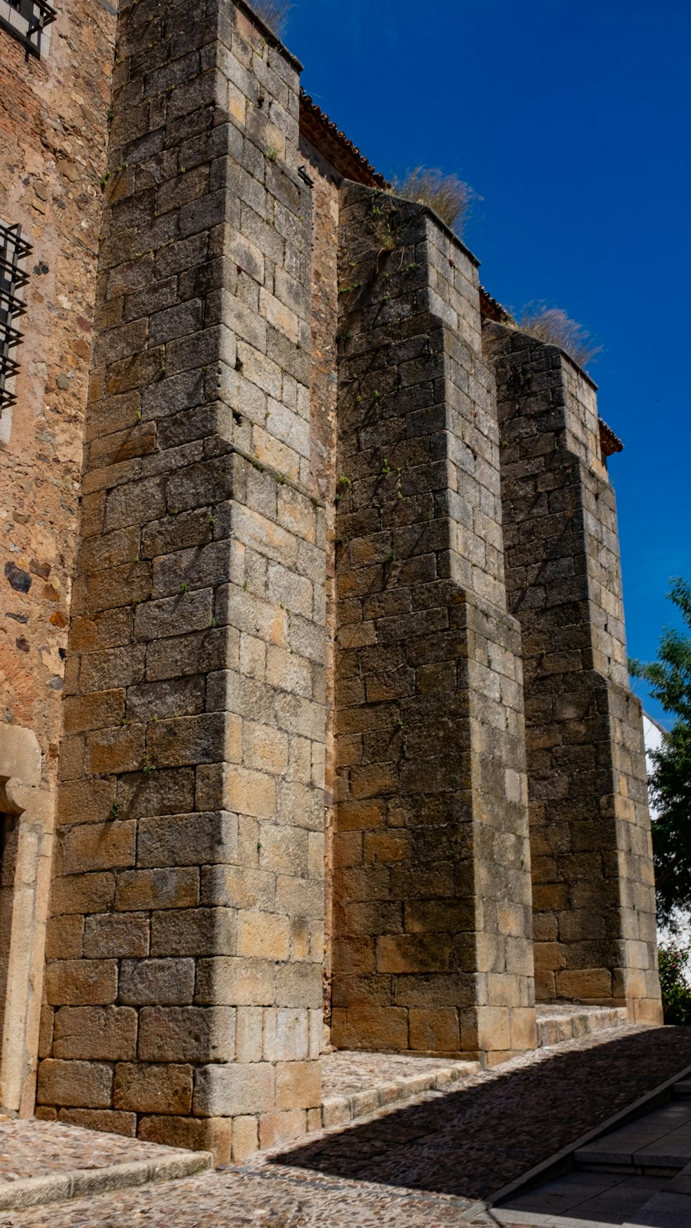 brown brick structure