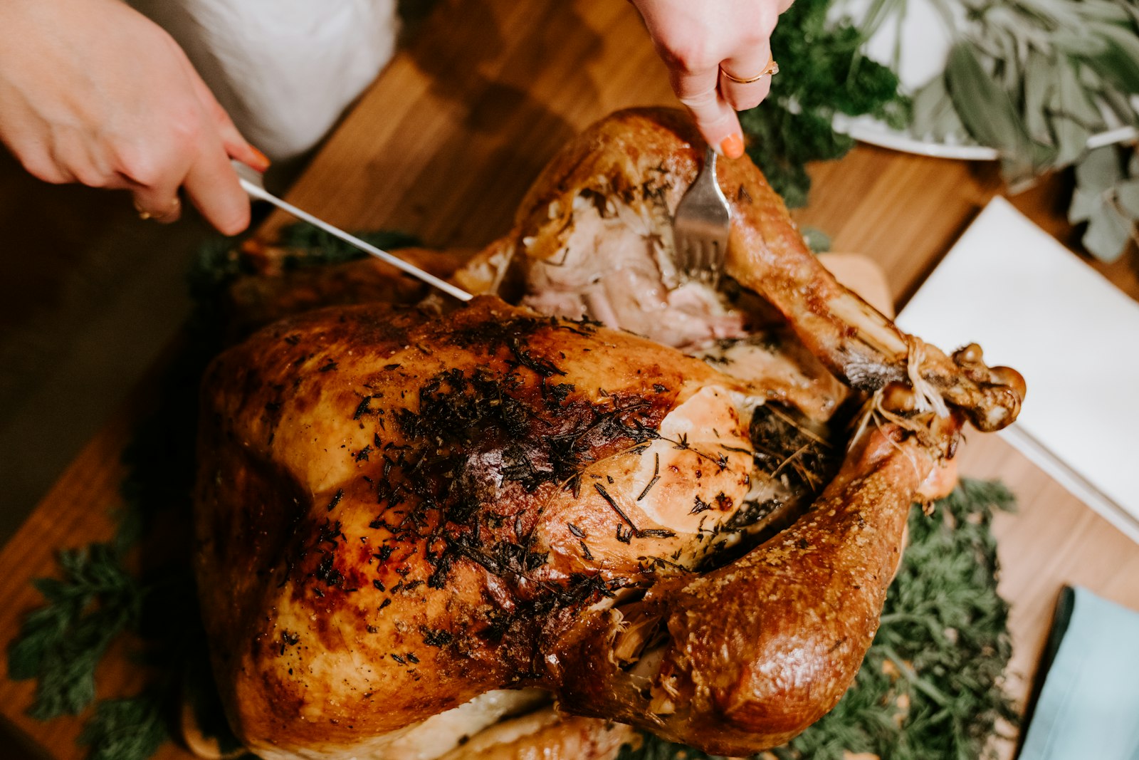 Herb-Roasted Turkey Breast Roulade with Mini Yorkshire Puddings