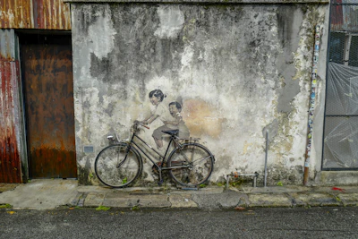 Street art mural in the Talad Noi neighbourhood, Bangkok
