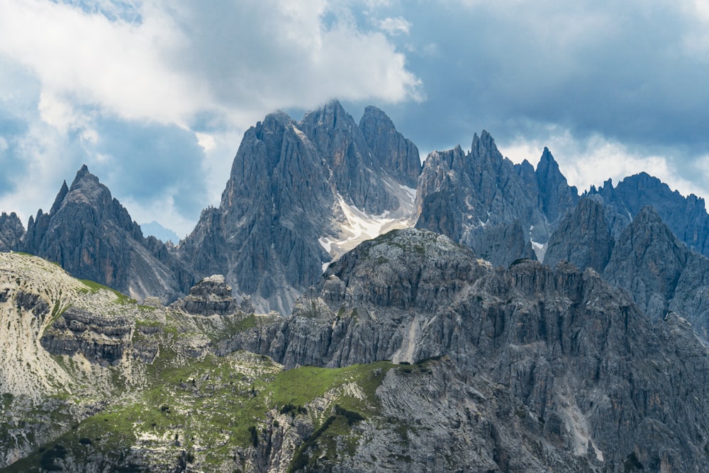 bird's-eye view photo of mountain