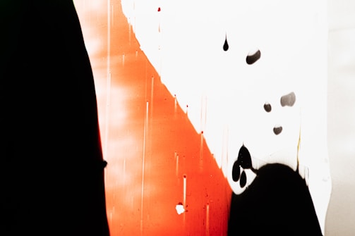 Abstract composition featuring bold color contrasts.