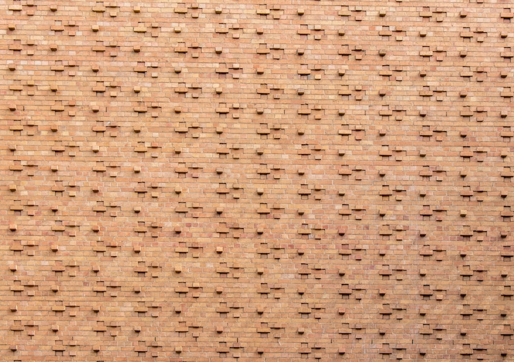 pared de ladrillo de hormigón marrón