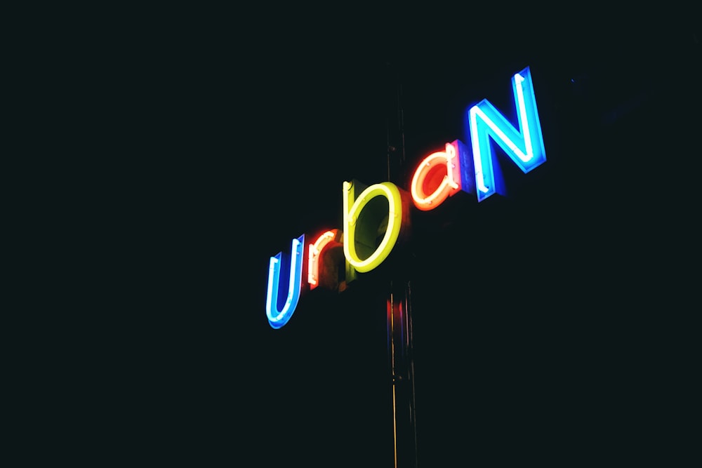 UrbaN neon signage